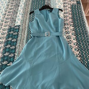 WHBM Oasis belted floppy hem sleeveless Aline. New without tags